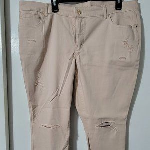 Jennifer Lopez, Distressed Jean, Blush Color, Size 18